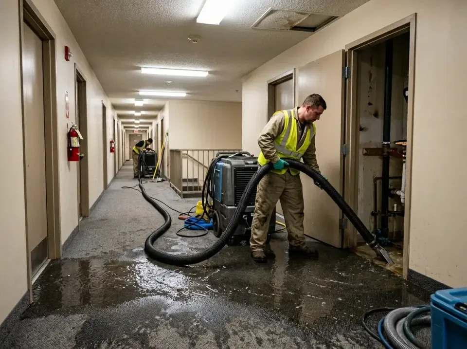 multi-unit-apartment-hallway-f-005 — frequently asked questions, Emergency Burst Pipe Water Extraction & Removal in Security…